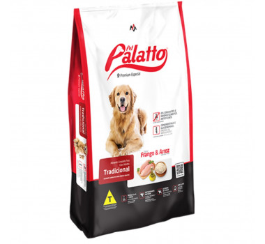 Ração Pet Palatto Tradicional para Cães Adultos sabor Peru & Arroz- 25kg