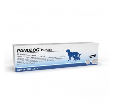 Pomada Anti-Inflamatória Panolog Elanco para Cães e Gatos - 15ml
