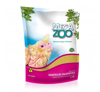Papa Megazoo para Filhotes de Calopsitas - 500g 