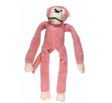 Brinquedo Pelúcia Mordedor Macaco Grande Kelev Jambo para Cães - Rosa