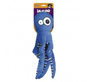 Brinquedo Pelúcia Polvo Octopus Jambo para Cães - Azul
