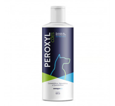 Shampoo Antibacteriano Peroxyl 2,5% Centagro para Cães - 125ml