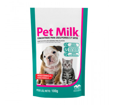Suplemento Pet Milk Venil para Cães e Gatos Filhotes - 100g 