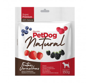 Biscoito PetDog Natural Frutas Vermelhas para Cães - 150g