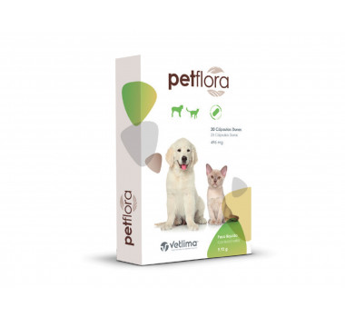 Suplemento Petflora Vetlima para Cães e Gatos - 20 cápsulas