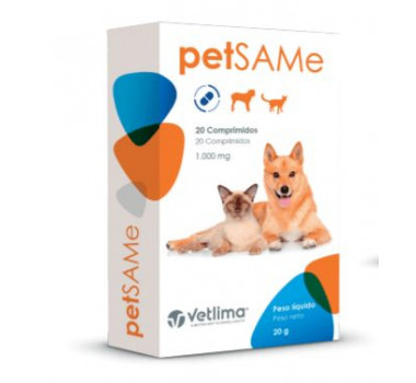 Suplemento vitamínico PetSame 20 comprimidos Vetlima