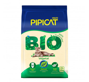 Granulado Sanitário Pipicat Bio Vegetal Kelco para Gatos - 1,8kg