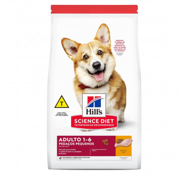 Ração Seca Hills Science Diet Pedaços Pequenos para Cães Adultos - 2,4kg