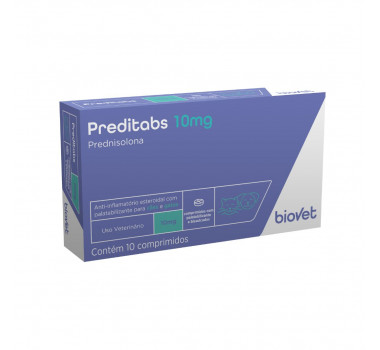 Anti-Inflamatório Preditabs 10mg Biovet para Cães - 10 comprimidos