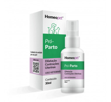 Spray Homeopático Pró-Parto Homeopet para Cães e Gatos - 30ml