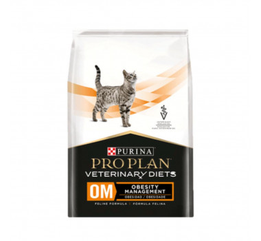 Ração Seca Pro Plan Veterinary Diets OM Overweight Management para Gatos - 1,5kg