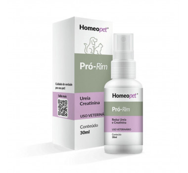 Spray Homeopático Pró-Rim Homeopet para Cães e Gatos - 30ml