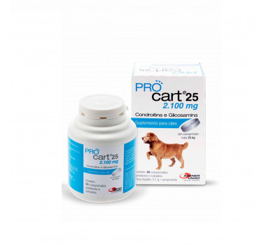Suplemento Pro Cart 25 Agener União para Cães - 60 comprimidos