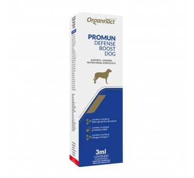 Suplemento Promun Defense Boost Dog Organnact para Cães - 3ml