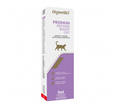 Suplemento Promun Defense Boost Cat Organnact para Gatos - 3ml
