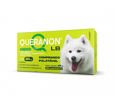 Suplemento Vitamínico Queranon LB Avert 45g para Cães - 30 comprimidos