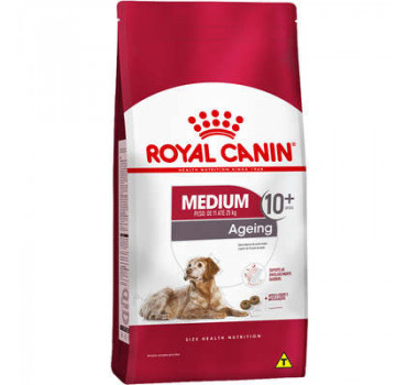 Ração Seca Royal Canin Medium Ageing 10+ para Cães Idosos de Porte Médio Acima de 10 Anos - 15Kg