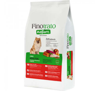 Ração Seca Finotrato Nature para Cães Adultos de Raças Pequenas e Médias - 1kg