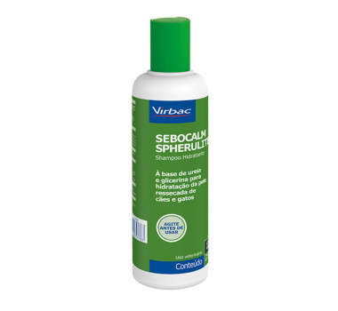 Shampoo para Seborréia Seca Sebocalm Spherulites Virbac para Cães e Gatos - 250 ml