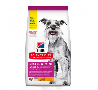 Ração Seca Hills Science Diet Adulto 7+ para Cães Idosos Raças Pequenas e Mini - 2,04kg