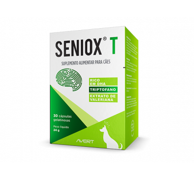 Suplemento Seniox T Avert para Cães 24g - 30 cápsulas