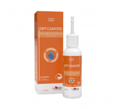Solução Otológica Septclean Oto Agener União para Cães e Gatos - 100ml