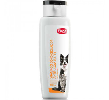Shampoo e Condicionador Antipulgas e Carrapatos Ibasa para Cães e Gatos - 200ml