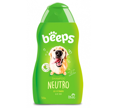 Shampoo Neutro Beeps para Cães e Gatos - 500ml