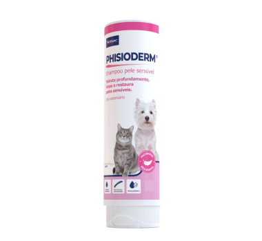 Shampoo Phisioderm para Peles Sensíveis Virbac para Cães e Gatos - 250ml