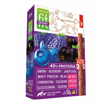 Snack Gourmet Sport Fit Amora Blueberry Spin para Cães - 50g