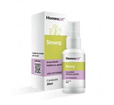 Spray Homeopático Strong Homeopet para Cães e Gatos - 30ml