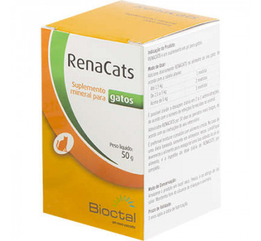 Suplemento Mineral Renacats Bioctal para Gatos - 50g