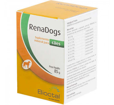 Suplemento Mineral Renadogs Bioctal para Cães - 85g 