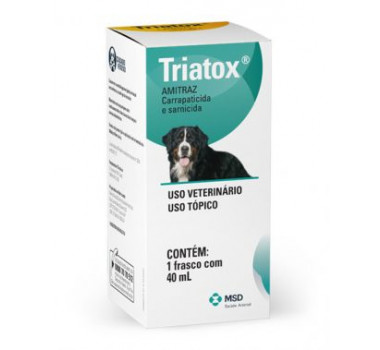 Carrapatica e Sarnicida Triatox MSD para Cães - 40ml