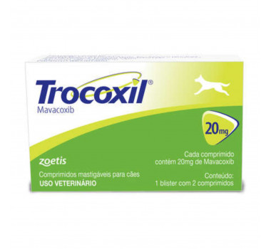 Anti-inflamatório Trocoxil 20mg Zoetis para Cães - 2 comprimidos