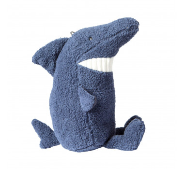  Brinquedo de Pelúcia Tubarão Azul Nandog para Cães