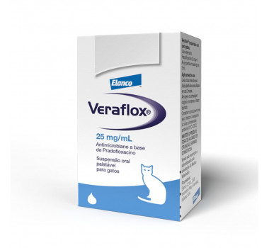 Antimicrobiano Veraflox Elanco para Gatos - 15ml