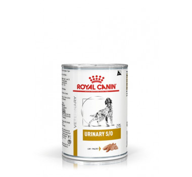 Ração Úmida Lata Royal Canin Veterinary Diet Urinary S/O para Cães - 410g