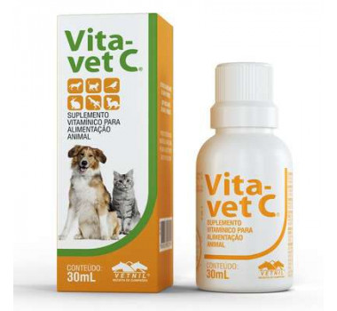 Suplemento Vitamínico Vita-Vet C Vetnil para Cães e Gatos - 30ml 