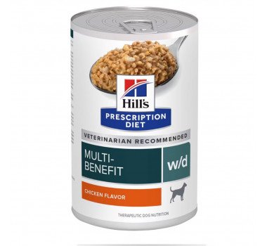 Ração Úmida Lata Hills Prescription Diet W/D Multi-Benefit para Cães - 370g