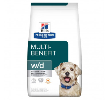 Ração Seca Hills Prescription Diet W/D Multi-Benefit para Cães - 3,85Kg