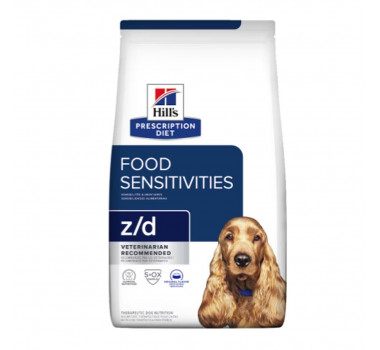 Ração Seca Hills Prescription Diet Z/D Food Sensitivities para Cães - 3,63Kg