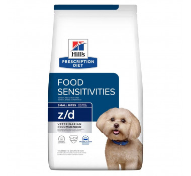 Ração Seca Hills Prescription Diet Z/D Food Sensitivities Pedaços Pequenos para Cães Raças Pequenas - 3,17Kg