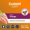 Ração Seca Golden para Gatos Castrados Frango - 10,1kg - 2
