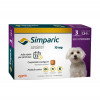 Antipulgas e Carrapatos Simparic 10mg para Cães de 2,6Kg a 5Kg - 3 Comprimidos - 1