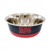 Comedouro Inox Bone Appetit 11080 Vermelho The Pet's para Cães e Gatos - 17cm - 1