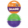 Brinquedo Bola TPR Espinho Pequena Dual Roxo e Verde Jambo para Cães  - 1