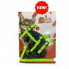 Kit Peitoral + Coleira e Guia Great Pets para Gatos - Verde - 1