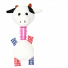 Brinquedo Pelúcia com Mordedor Vaca Savana para Cães - 1