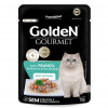Ração Úmida Sachê Golden Gourmet Frango para Gatos Castrados - 70g - 1